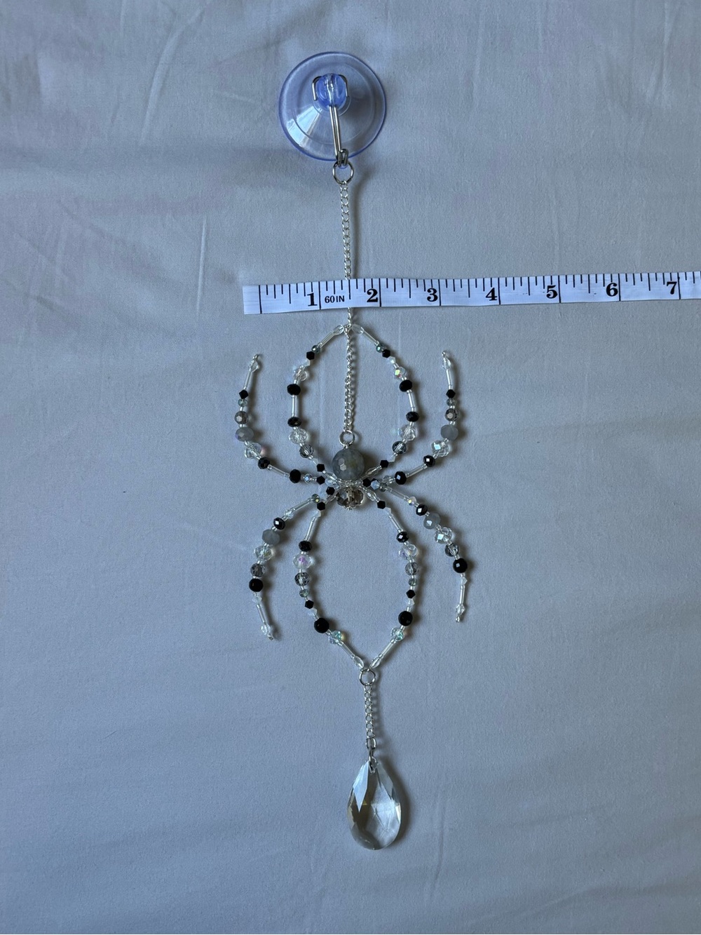 Crystal beaded spider suncatcher. - Picture 16 of 16